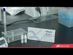 Cassetta rapida di Kit One Step Disposable Plastic della prova dello streptococco A del tampone della gola