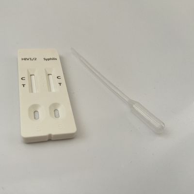 10 - 15mins Rapid Immunochromatographic HIV 1/2 Syphilis Combo Rapid Test Kit Antibodies