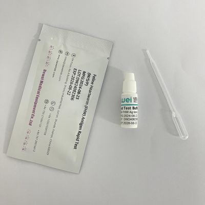 One Step CHW Test Canine Heartworm Antigen Rapid  Diagnostic Kit 10 Test Box
